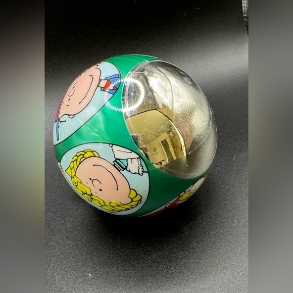 Hallmark Peanuts Glass Ball Ornament 1993 Snoopy Woodstock Charlie Brown Xmas - Picture 3 of 8
